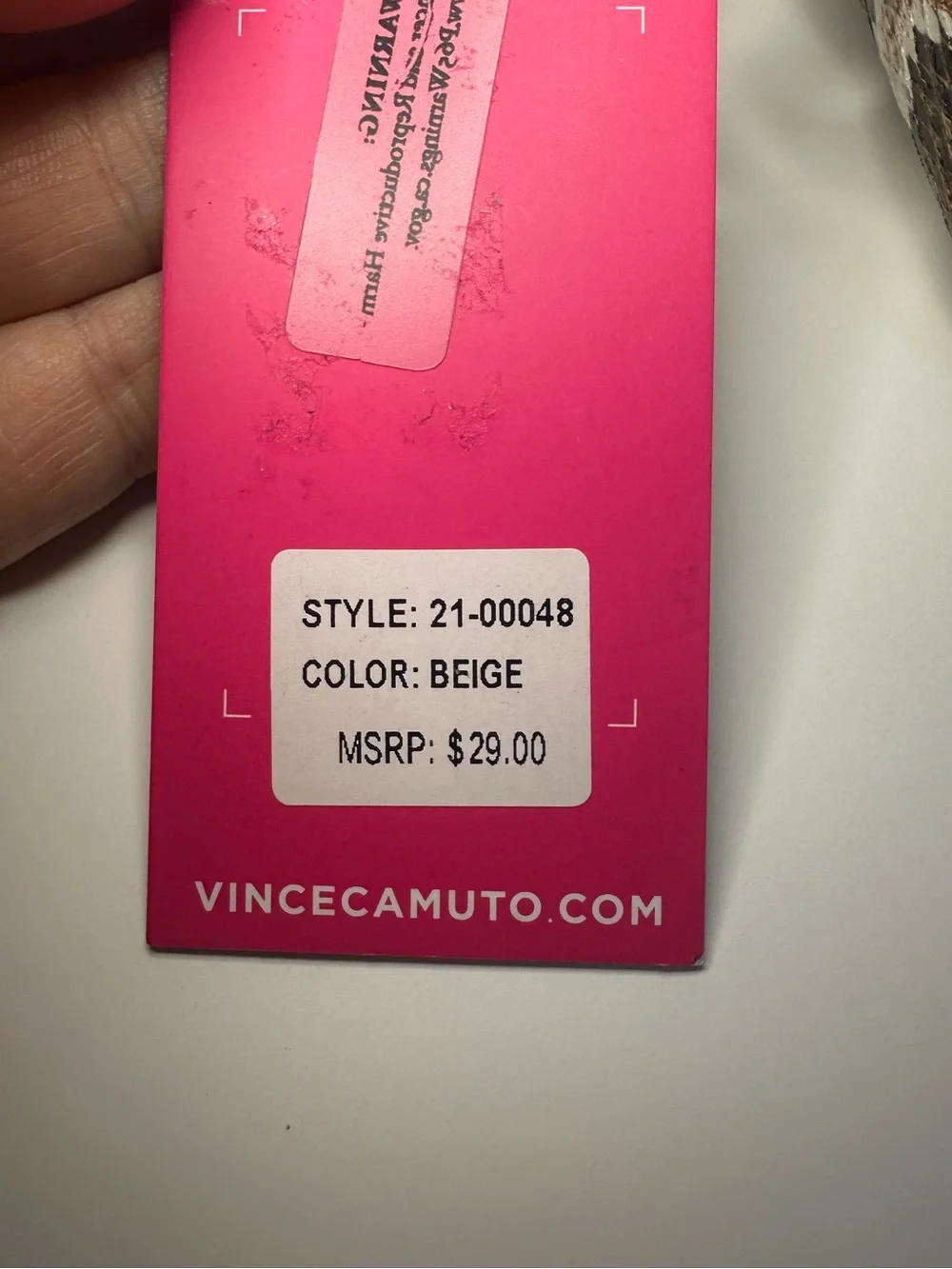 Vince Camuto New Snakeskin Print Cosmetic Makeup Travel Bag